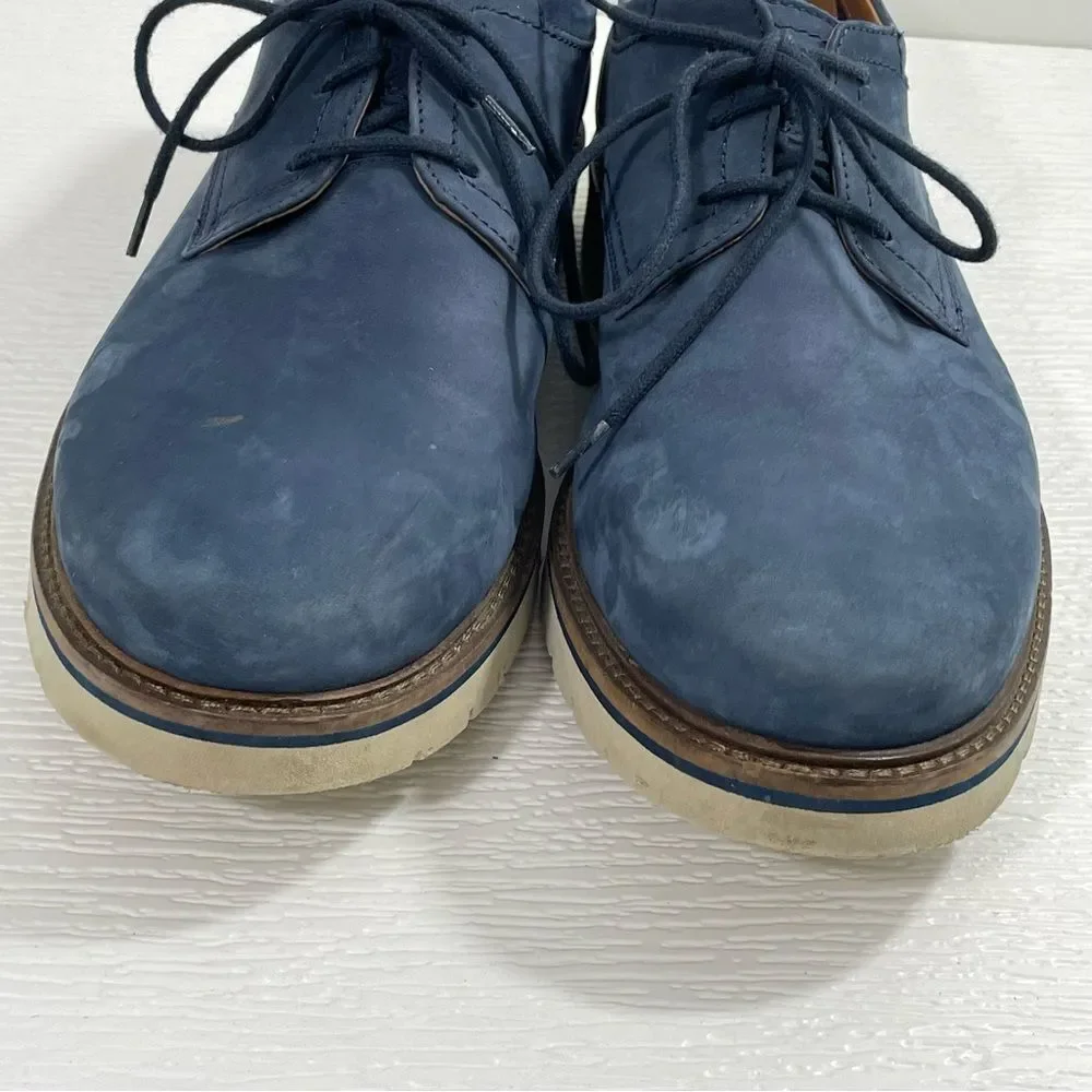 Clarks Bayhill Plain Blue Nubuck Leather‎ Oxfords Men’s Size US 11M / EU 44.5
